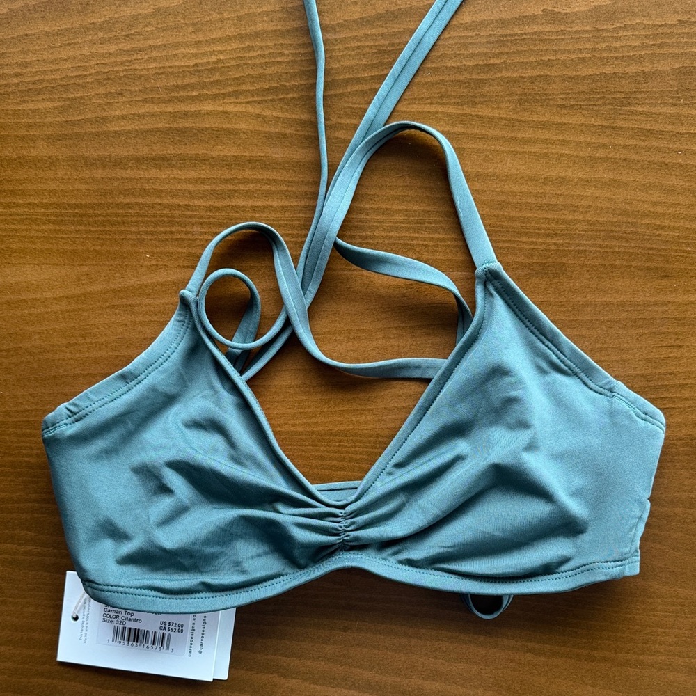Carve Designs Camari Bathing suit Top / Cilantro / 32D NWT